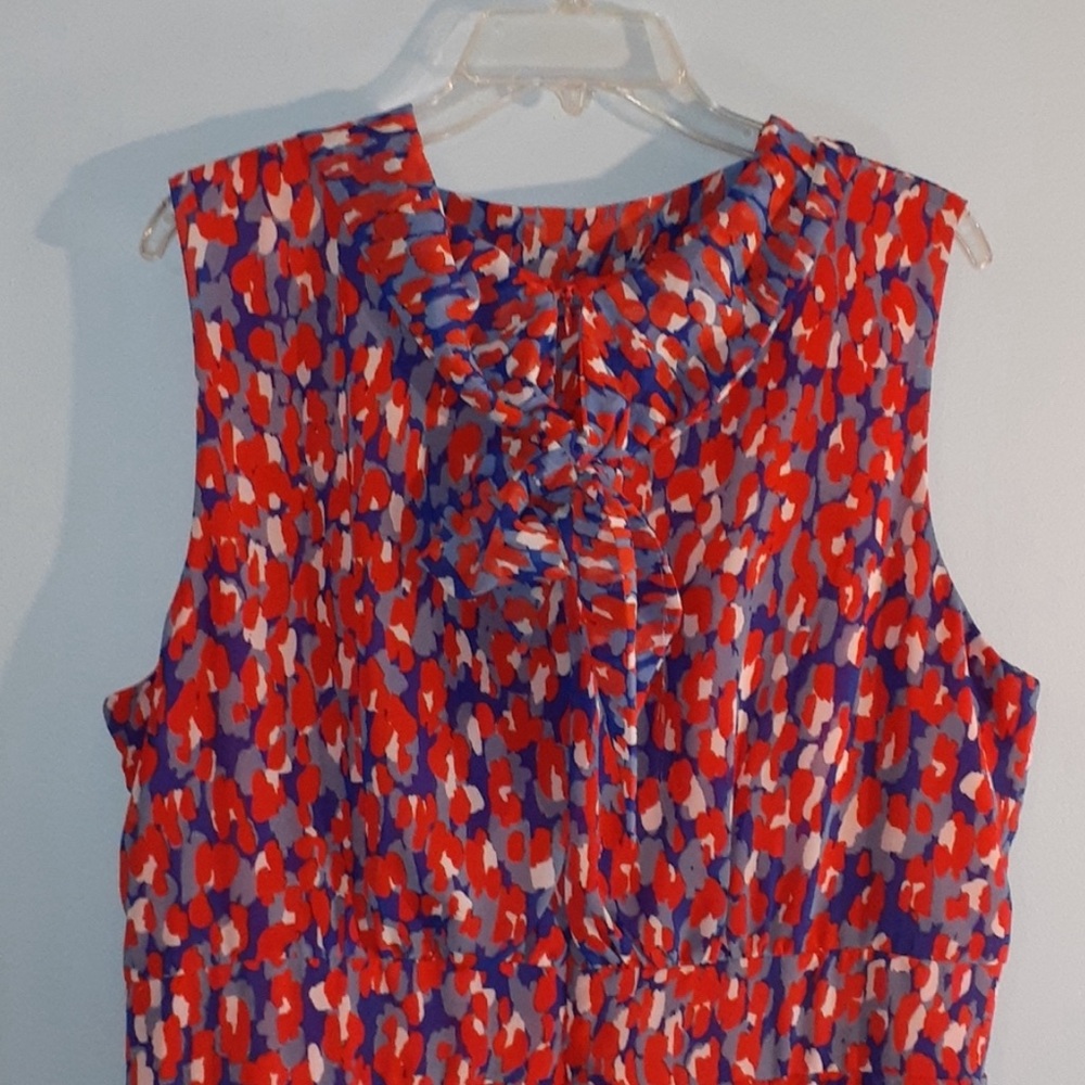 VOIR VOIR Red White Blue Retro Style Sz 18 Dress